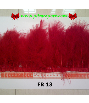 Bulu Single Marabou Merah (FR 13)